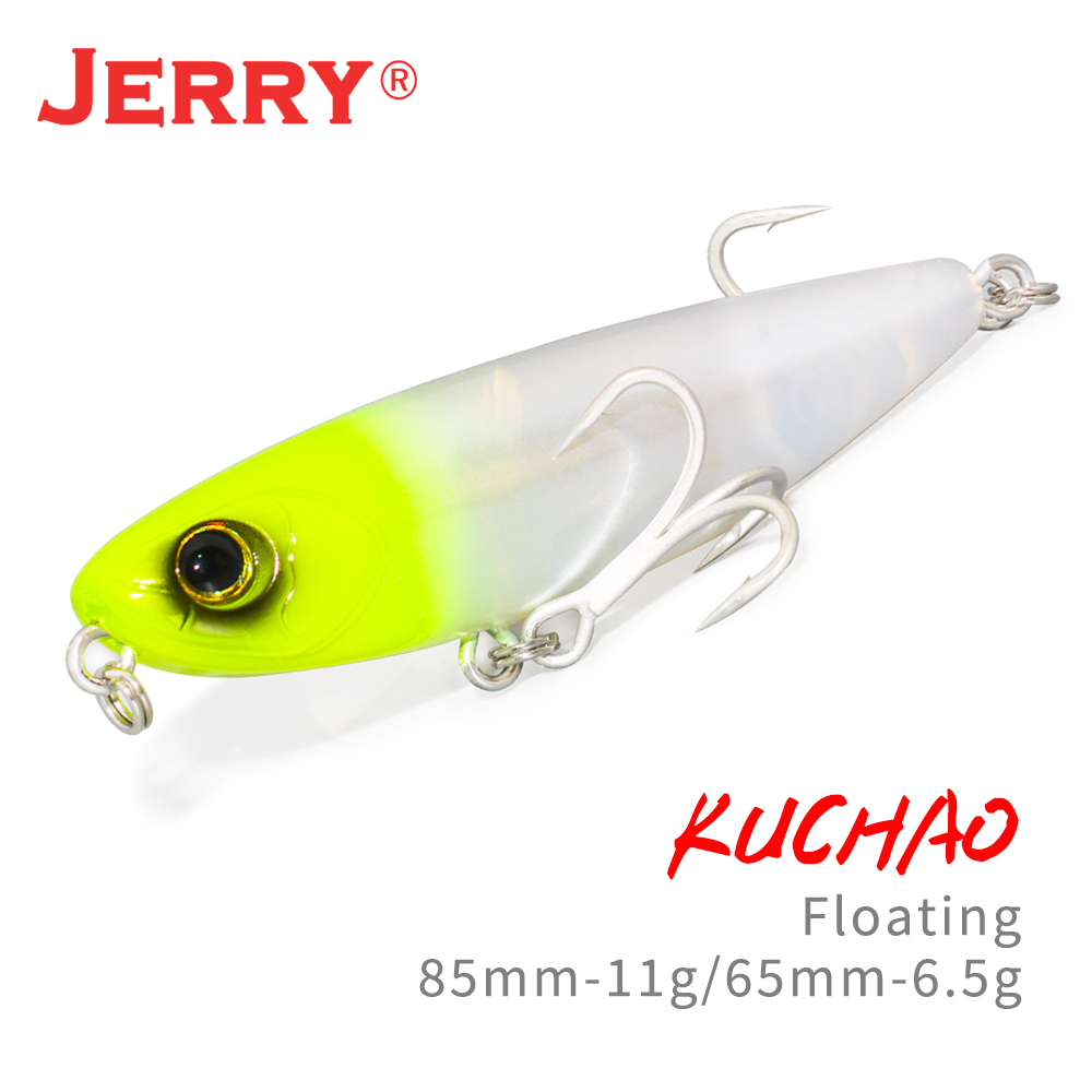 Fishing Lure Spoon - ジェリー Kuchao トップウォーターペンシルロック釣りルアー 65/85 ミリメートル 6.6/11.1