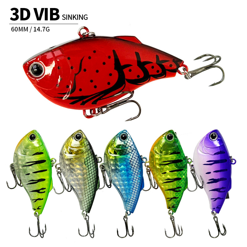 60 ミリメートル 14.7 グラムシンキング VIB 釣り - Fishing Lure Jerkbait のレビューと価格