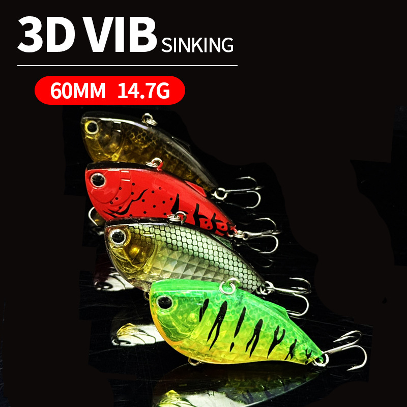 60 ミリメートル 14.7 グラムシンキング VIB 釣り - Fishing Lure Jerkbait のレビューと価格