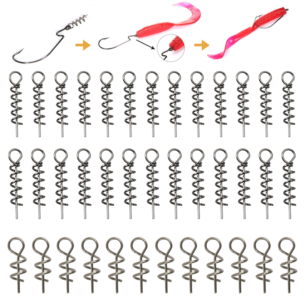 30 個ステンレス鋼スプリングロックピン釣りピンネジクランク - Fishing Lure Accessories のレビューと価格