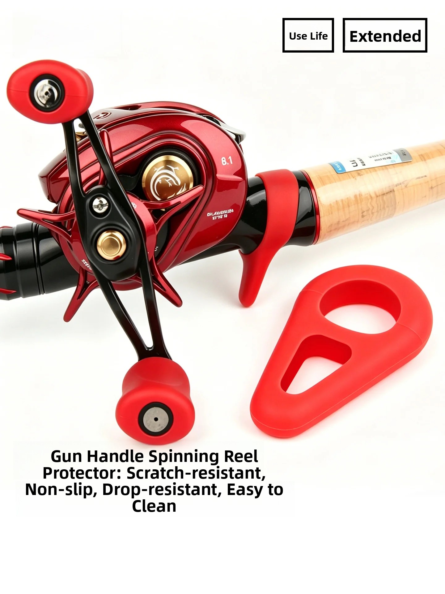 釣り具ルアーロッドトリガー保護カバー滑り止めシリコン保護耐久 - Fishing Lure Accessories のレビューと価格