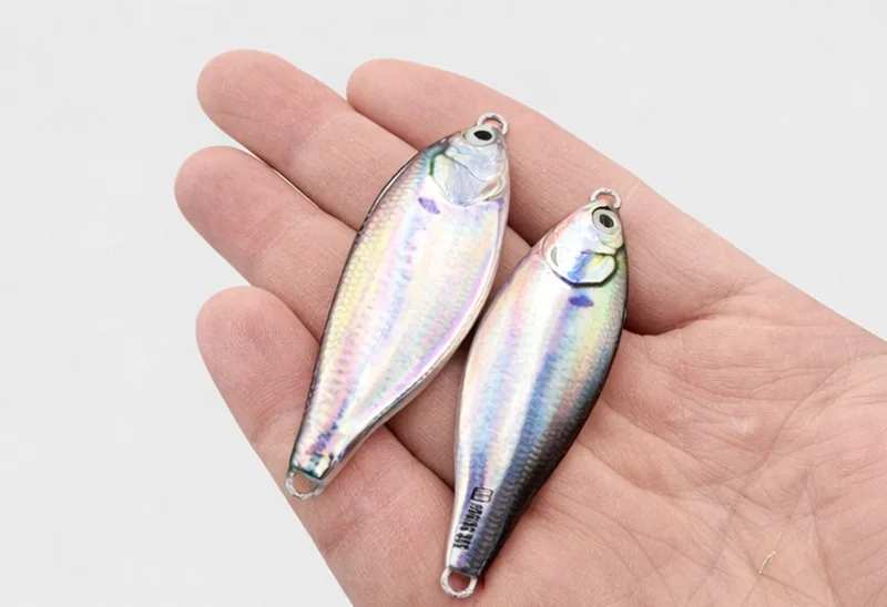 メタルジグベイトスピナーシンキング3Dアイカラーレーザースピ - Fishing Lure Blade Bait のレビューと価格