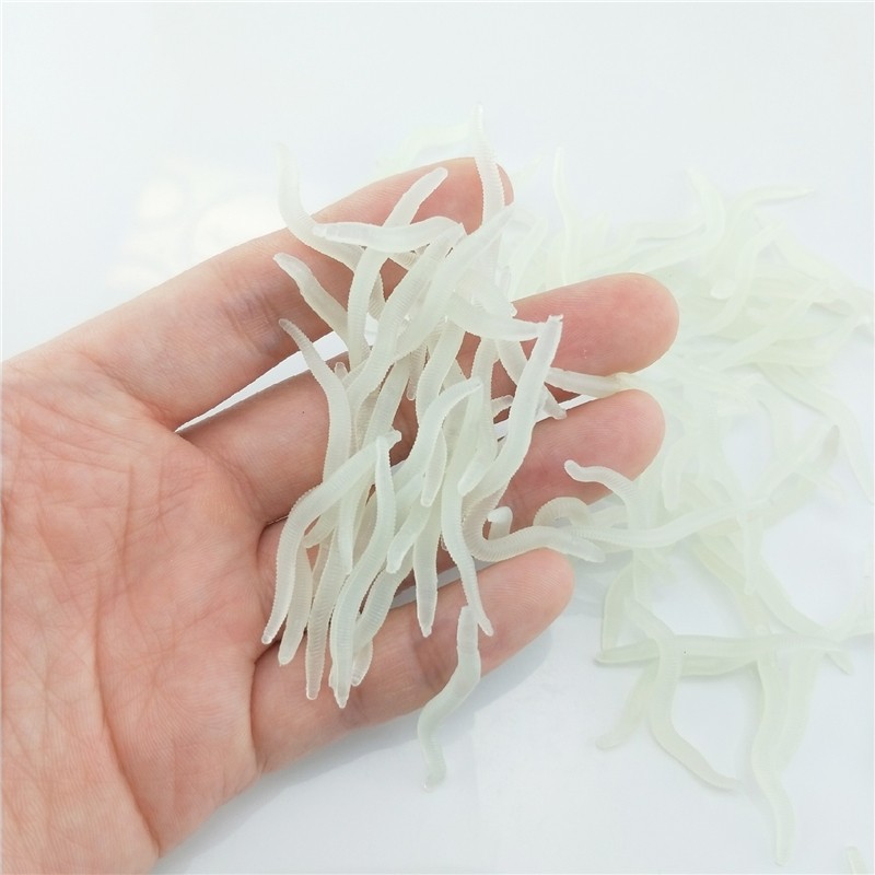 60 個 4 センチメートル釣りシリコーン発光シミュレーショ - Fishing Lure Soft Plastic のレビューと価格